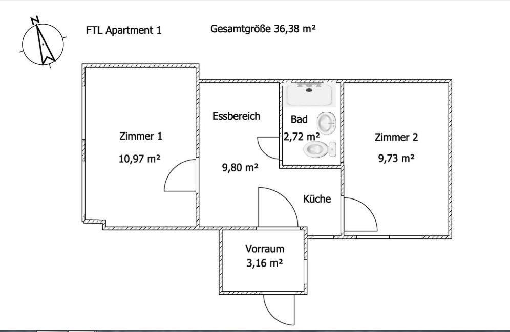 Monteur - Budget Apartments Freital Szoba fotó